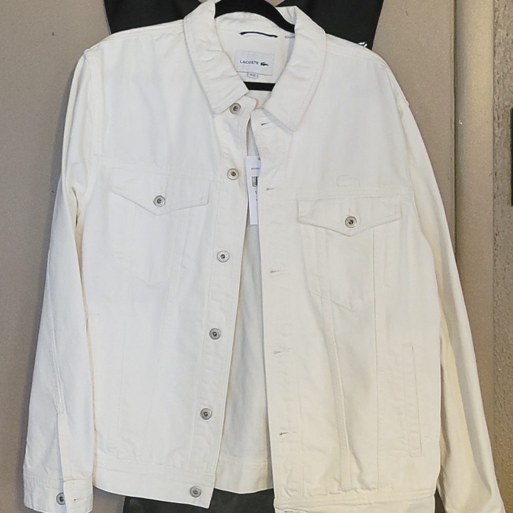 Lacoste White Jean Jacket